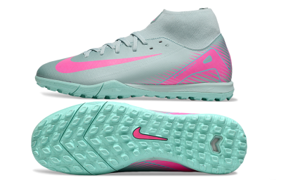 Nike Air Zoom Mercurial Superfly 10 Academy TF Artificial Turf Soccer Shoes - Jade/Pink