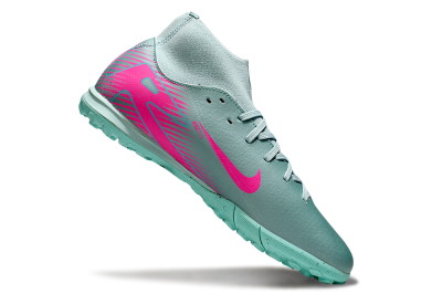 Nike Air Zoom Mercurial Superfly 10 Academy TF Artificial Turf Soccer Shoes - Jade/Pink