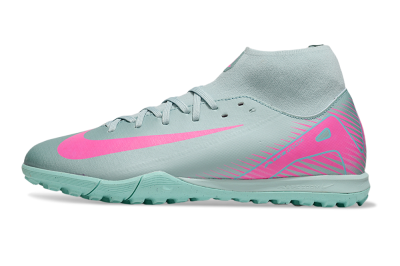 Nike Air Zoom Mercurial Superfly 10 Academy TF Artificial Turf Soccer Shoes - Jade/Pink