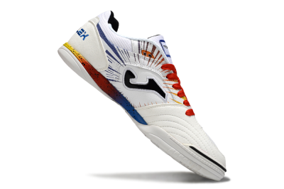 Joma Top Flex IC Indoor & Futsal Soccer Shoes - White/Blue/Red