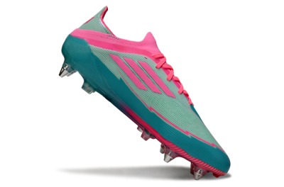 Messi x Adidas F50 Elite SG Soft Ground Soccer Cleats - Green/Pink