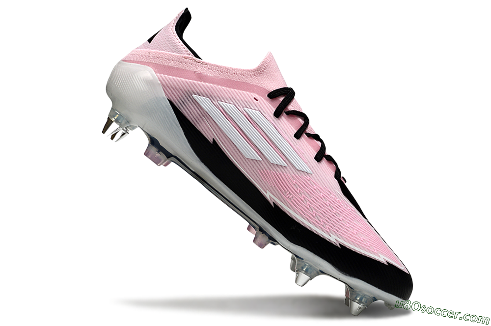 Messi x Adidas F50 Elite SG Soft Ground Soccer Cleats - Pink/White/Black 4