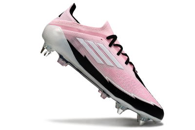 Messi x Adidas F50 Elite SG Soft Ground Soccer Cleats - Pink/White/Black