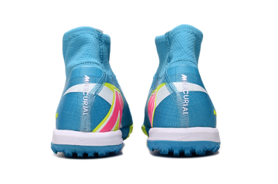 Nike Air Zoom Mercurial Superfly 10 Elite TF Artificial Turf Soccer Shoes - Jade/Yellow/White