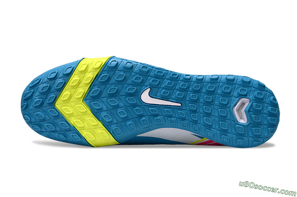 Nike Air Zoom Mercurial Vapor 16 Elite TF Artificial Turf Soccer Shoes - Blue/Yellow/White 6