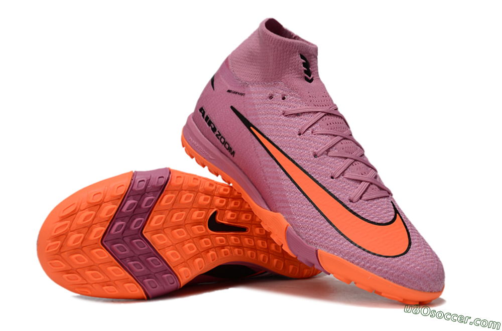 Nike Air Zoom Mercurial Superfly 10 Elite TF Artificial Turf Soccer Shoes - Red/Orange/Black 3