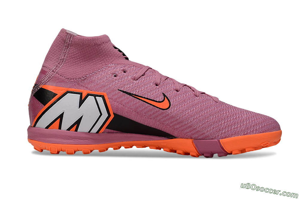 Nike Air Zoom Mercurial Superfly 10 Elite TF Artificial Turf Soccer Shoes - Red/Orange/Black 7