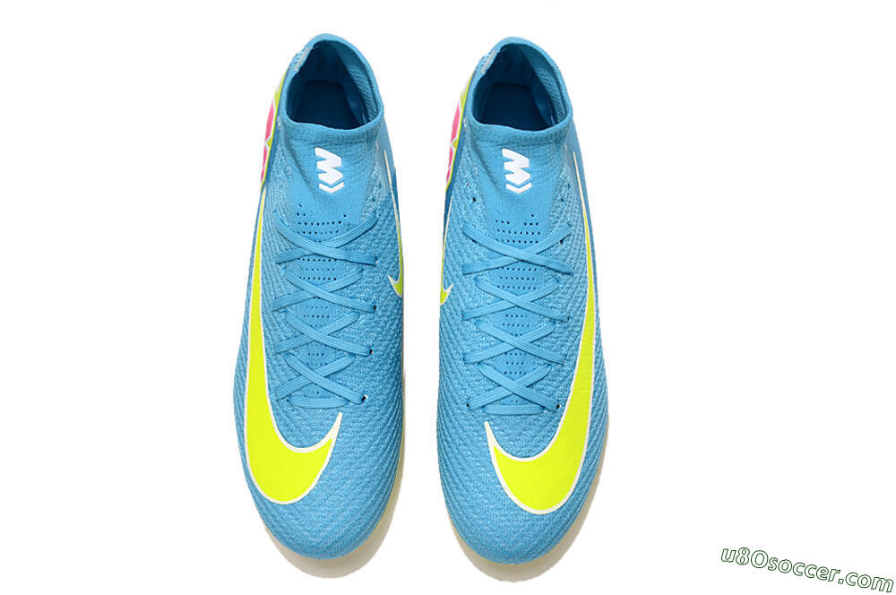 Nike Air Zoom Mercurial Superfly 10 Elite FG Firm Ground Soccer Cleats - Jade/Yellow/White 4