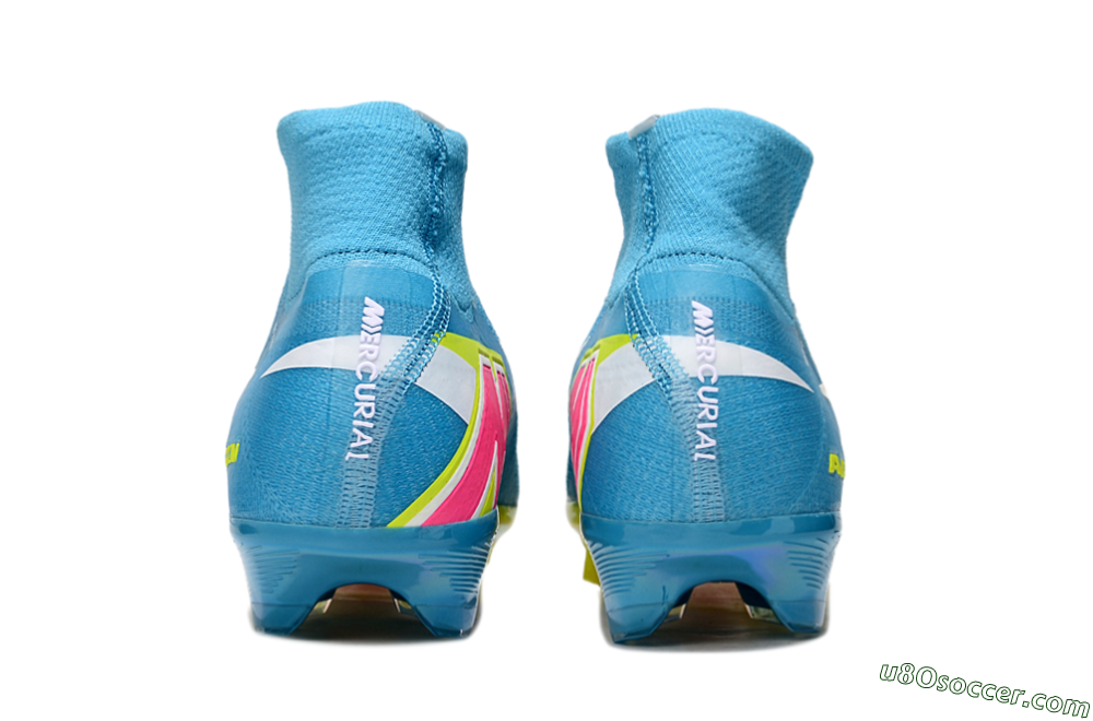 Nike Air Zoom Mercurial Superfly 10 Elite FG Firm Ground Soccer Cleats - Jade/Yellow/White 5