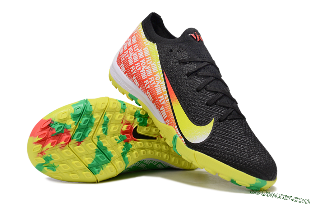 Nike Air Zoom Mercurial Vapor 16 Elite TF Artificial Turf Soccer Shoes - White/Red/Yellow 3