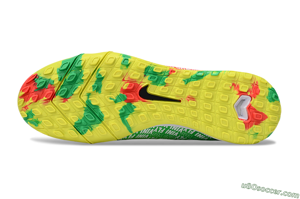 Nike Air Zoom Mercurial Vapor 16 Elite TF Artificial Turf Soccer Shoes - White/Red/Yellow 6