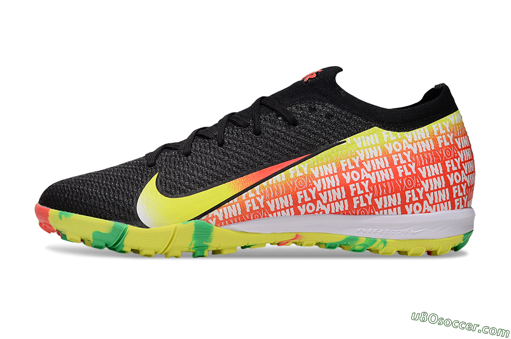 Nike Air Zoom Mercurial Vapor 16 Elite TF Artificial Turf Soccer Shoes - White/Red/Yellow 2