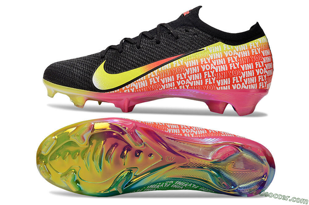 Nike Air Zoom Mercurial Vapor 16 Elite FG Firm Ground Soccer Cleats - White/Red/Yellow 0