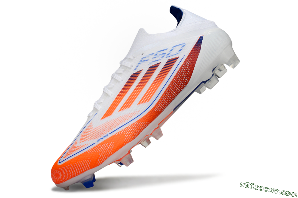 Adidas F50 Elite FG Firm Ground Soccer Cleats - White/Red/Blue 5