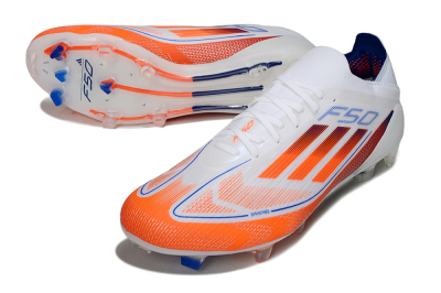 Adidas F50 Elite FG Firm Ground Soccer Cleats - White/Red/Blue