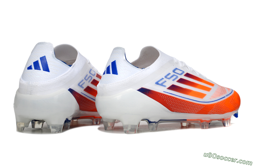 Adidas F50 Elite FG Firm Ground Soccer Cleats - White/Red/Blue 6