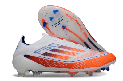 Adidas F50 Elite FG Firm Ground Soccer Cleats - White/Red/Blue