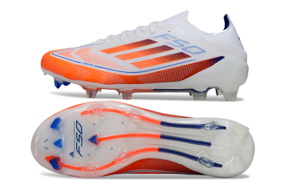 Adidas F50 Elite FG Firm Ground Soccer Cleats - White/Red/Blue