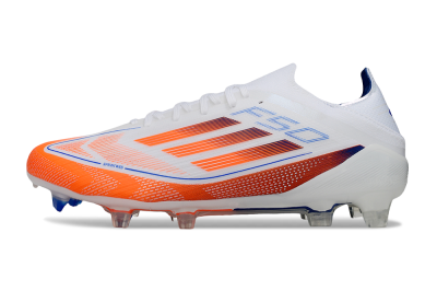 Adidas F50 Elite FG Firm Ground Soccer Cleats - White/Red/Blue