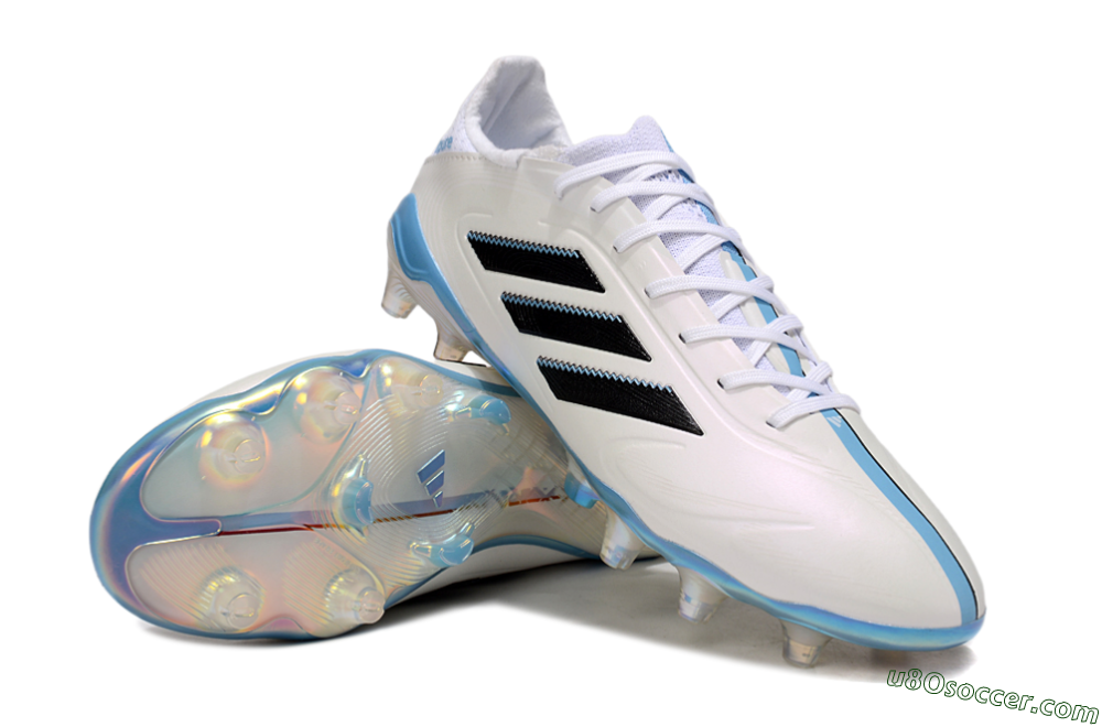 Adidas Copa Pure 3 Elite FG Firm Ground Soccer Cleats - Beige/Black/Blue 3