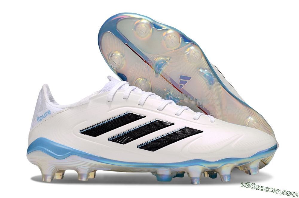 Adidas Copa Pure 3 Elite FG Firm Ground Soccer Cleats - Beige/Black/Blue 1