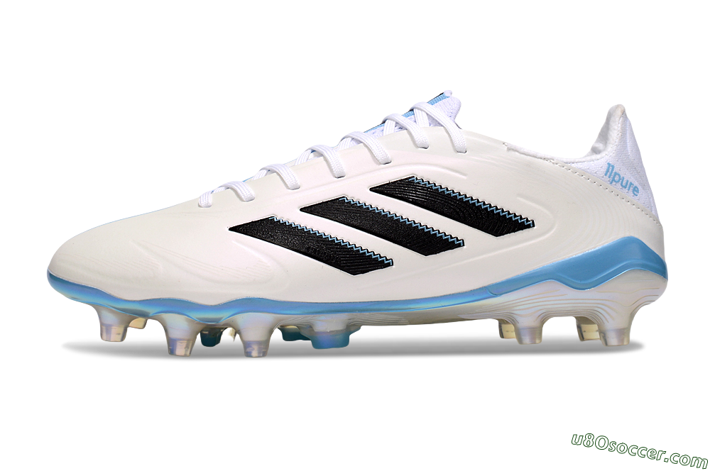 Adidas Copa Pure 3 Elite FG Firm Ground Soccer Cleats - Beige/Black/Blue 2