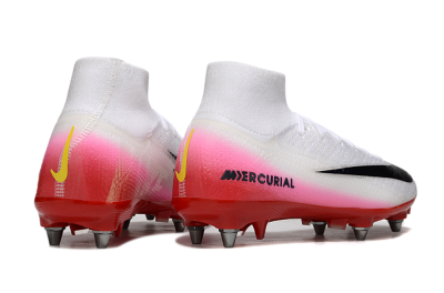 Nike Air Zoom Mercurial Superfly 10 Elite SG Soft Ground Soccer Cleats - White/Black/Red