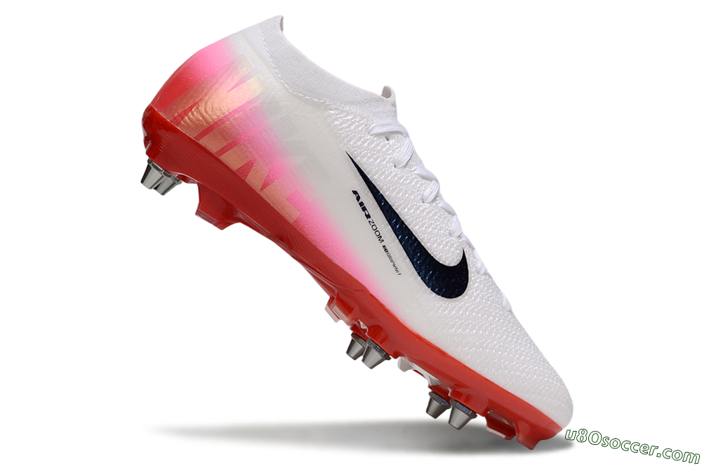 Nike Air Zoom Mercurial Vapor 16 Elite SG Soft Ground Soccer Cleats - White/Black/Red 4