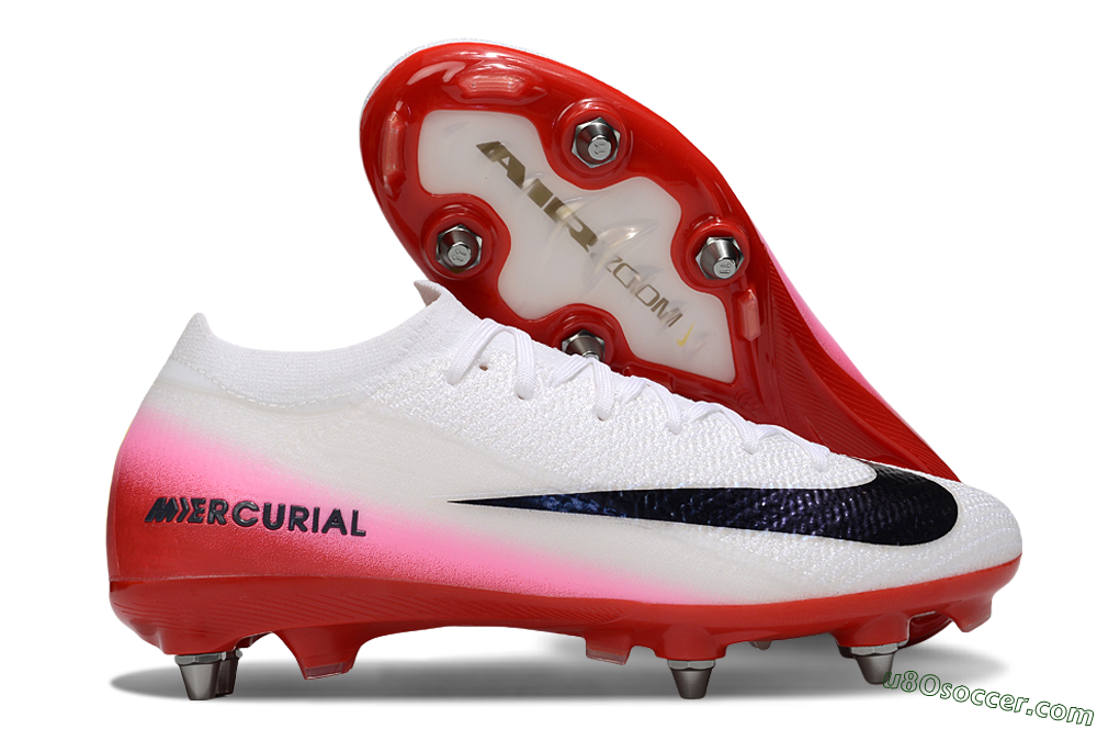 Nike Air Zoom Mercurial Vapor 16 Elite SG Soft Ground Soccer Cleats - White/Black/Red 1