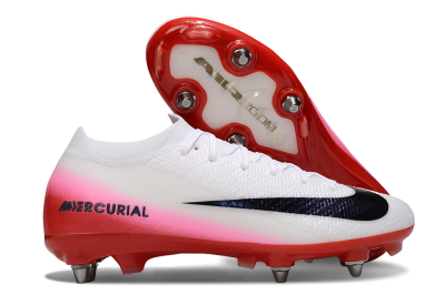 Nike Air Zoom Mercurial Vapor 16 Elite SG Soft Ground Soccer Cleats - White/Black/Red