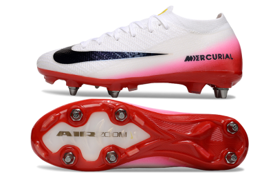 Nike Air Zoom Mercurial Vapor 16 Elite SG Soft Ground Soccer Cleats - White/Black/Red