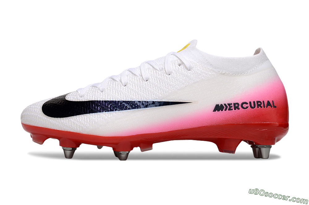 Nike Air Zoom Mercurial Vapor 16 Elite SG Soft Ground Soccer Cleats - White/Black/Red 2