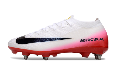 Nike Air Zoom Mercurial Vapor 16 Elite SG Soft Ground Soccer Cleats - White/Black/Red