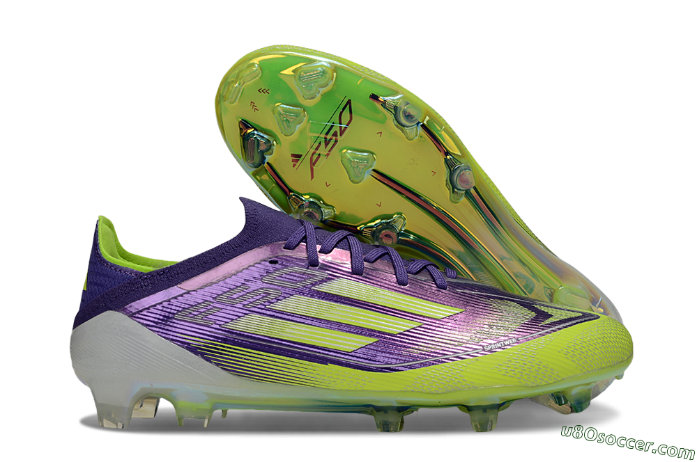 Adidas F50 Elite FG Firm Ground Soccer Cleats - Purple/Yellow/White 1