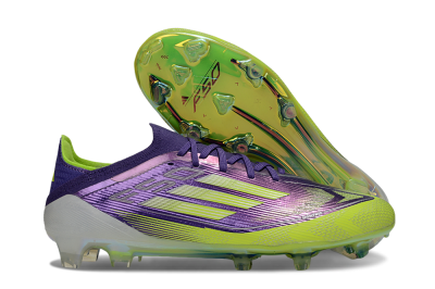Adidas F50 Elite FG Firm Ground Soccer Cleats - Purple/Yellow/White