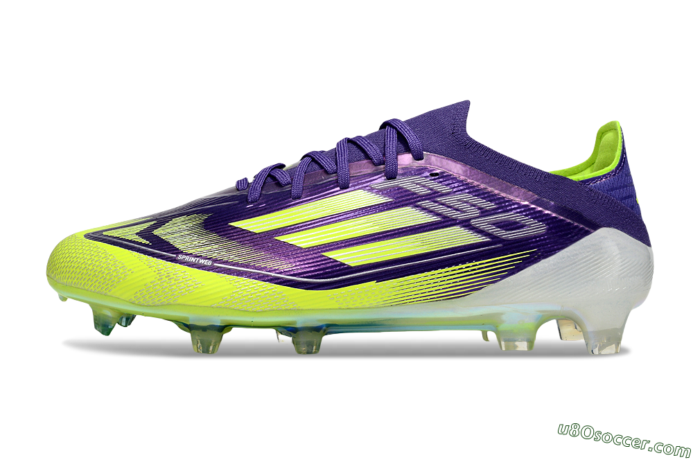 Adidas F50 Elite FG Firm Ground Soccer Cleats - Purple/Yellow/White 2