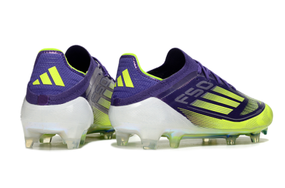 Adidas F50 Elite FG Firm Ground Soccer Cleats - Purple/Yellow/White