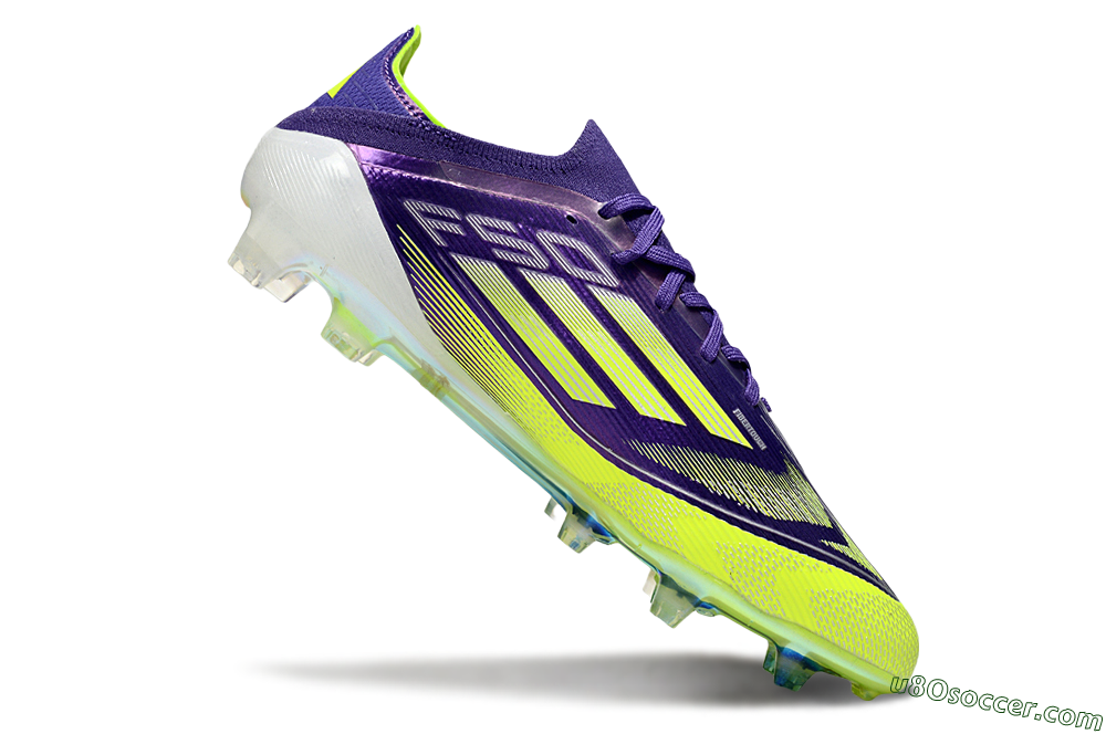 Adidas F50 Elite FG Firm Ground Soccer Cleats - Purple/Yellow/White 4