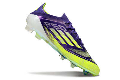 Adidas F50 Elite FG Firm Ground Soccer Cleats - Purple/Yellow/White