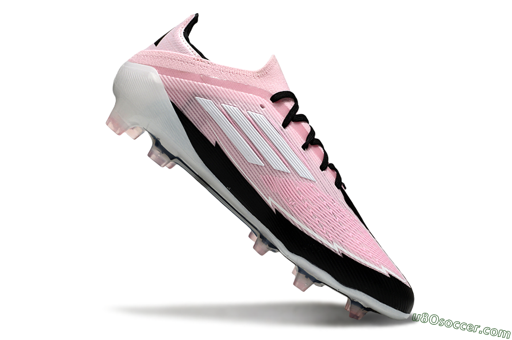 Messi x Adidas F50 Elite FG Firm Ground Soccer Cleats - Pink/Black/Whtie 4
