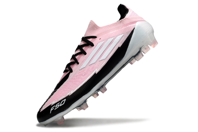 Messi x Adidas F50 Elite FG Firm Ground Soccer Cleats - Pink/Black/Whtie