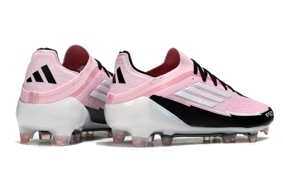Messi x Adidas F50 Elite FG Firm Ground Soccer Cleats - Pink/Black/Whtie