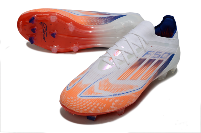 Adidas F50 Elite FG Firm Ground Soccer Cleats - White/Red/Blue