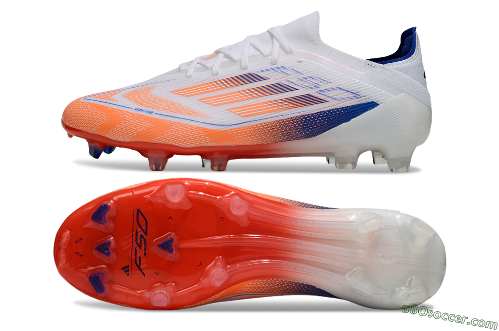 Adidas F50 Elite FG Firm Ground Soccer Cleats - White/Red/Blue 0