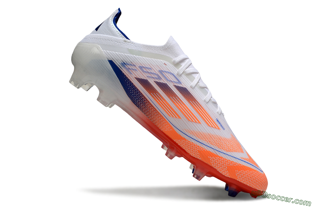 Adidas F50 Elite FG Firm Ground Soccer Cleats - White/Red/Blue 4