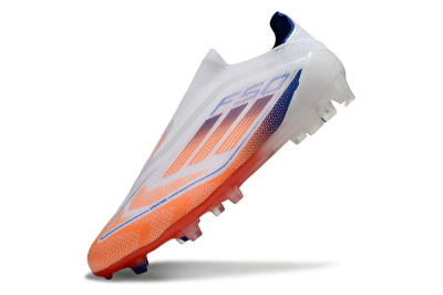 Adidas F50 Elite Laceless FG Firm Ground Soccer Cleats - White/Red/Blue