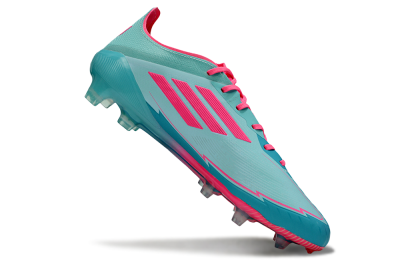 Messi x Adidas F50 Elite FG Firm Ground Soccer Cleats - Jade/Pink/Blue