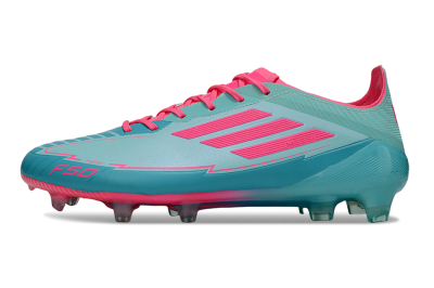 Messi x Adidas F50 Elite FG Firm Ground Soccer Cleats - Jade/Pink/Blue