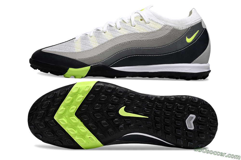 Nike Air Zoom Mercurial Vapor 16 Elite TF Artificial Turf Soccer Shoes - White/Black/Yellow 0