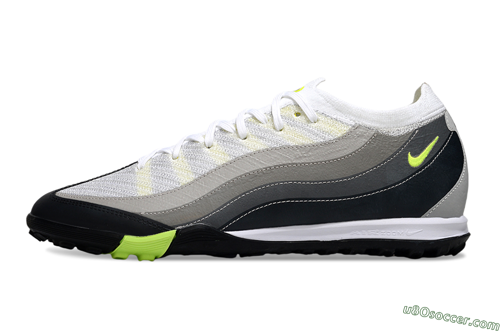 Nike Air Zoom Mercurial Vapor 16 Elite TF Artificial Turf Soccer Shoes - White/Black/Yellow 2